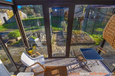 At the top of the hill with no close neighbours