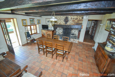 Beautiful, quiet stone property with land