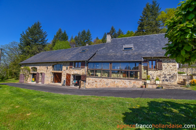 Beautiful, quiet stone property with land