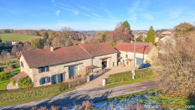 Lovely hillside barn conversion