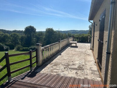 Large terrace and panoramic views