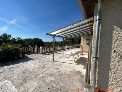 Large terrace and panoramic views