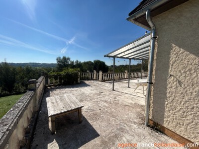 Large terrace and panoramic views