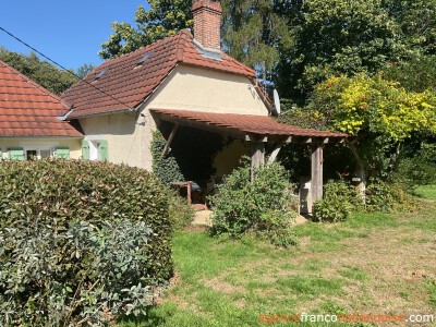 House with swimming pool and large wooded garden 